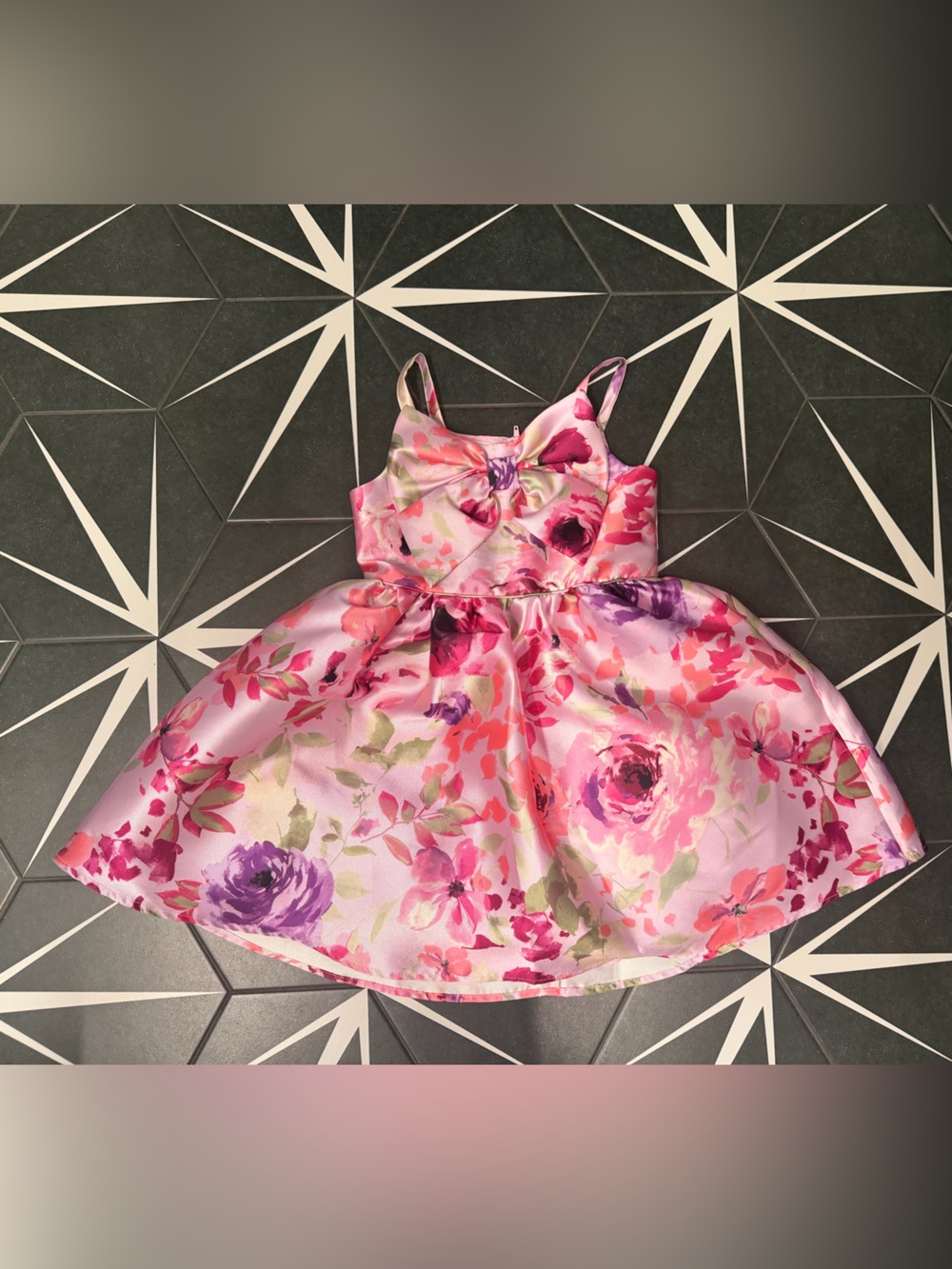 Zuni’s Girls Pink Floral Dress